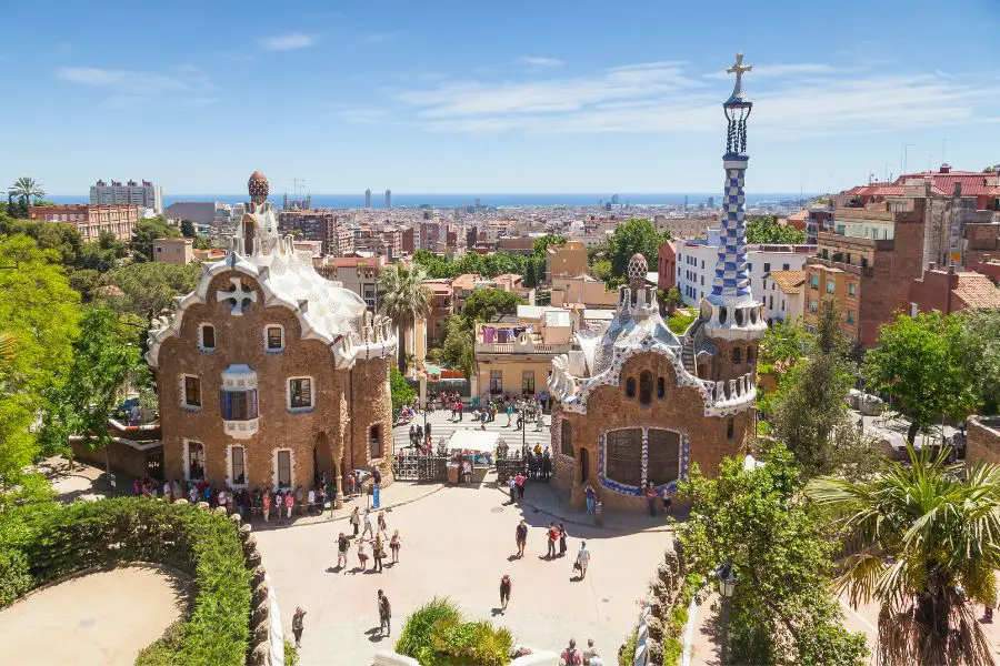 budget friendly travel around Spain - Park Guell Barcelona