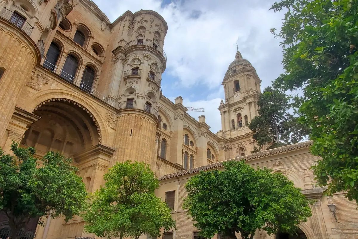 view of malaga cathedral