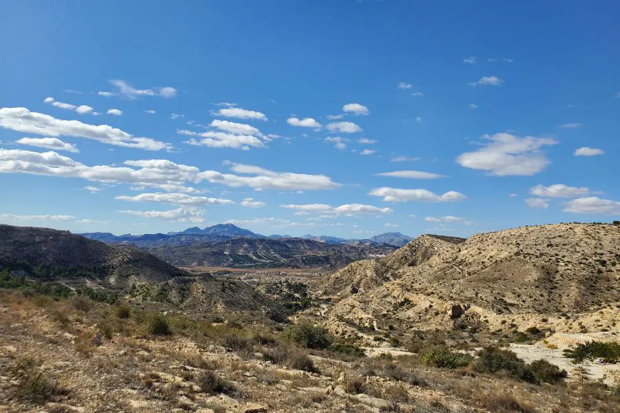 view over mountains Costa blanca