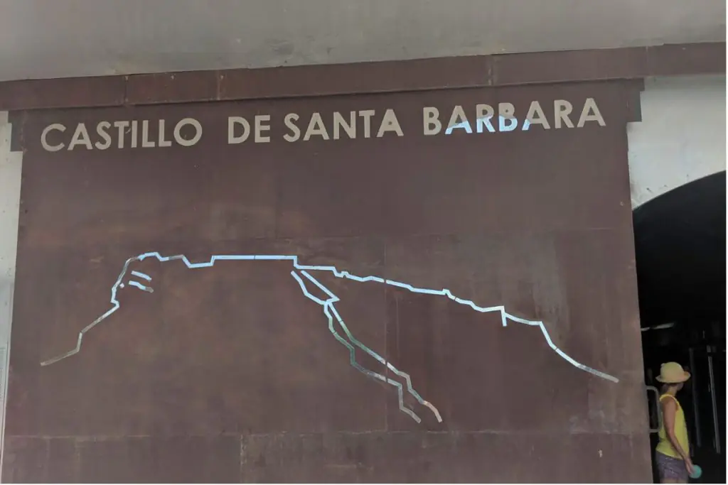 Lift entrance at Santa Bárbara Castle, Alicante