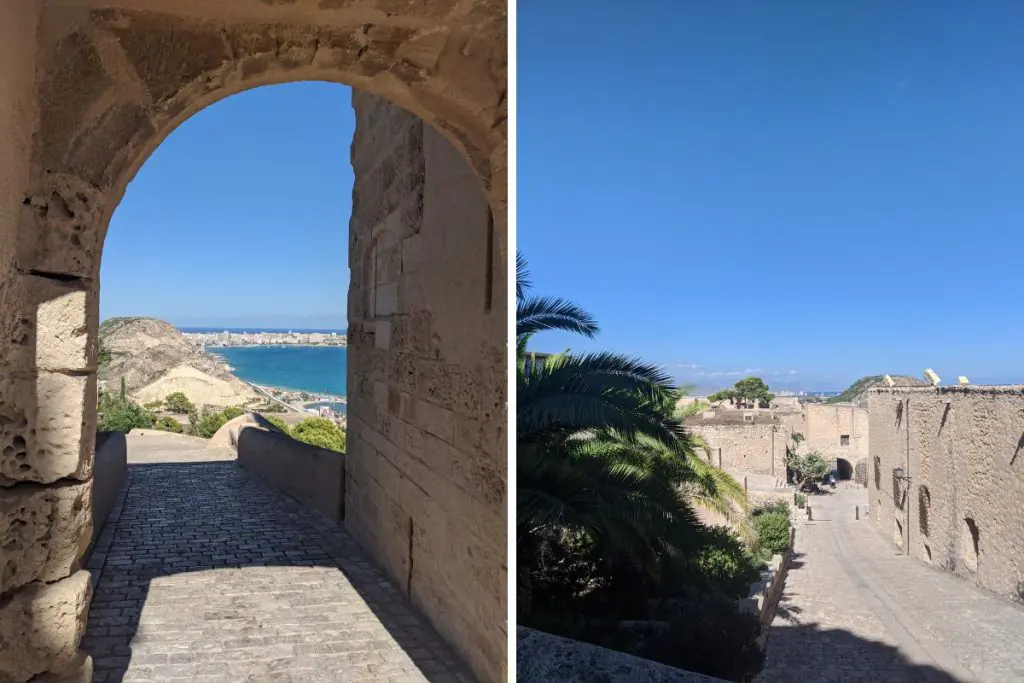 levels at Santa Bárbara Castle, Alicante