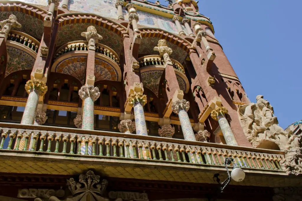 unesco world heritage site Palau de la Música Catalana in barcelona