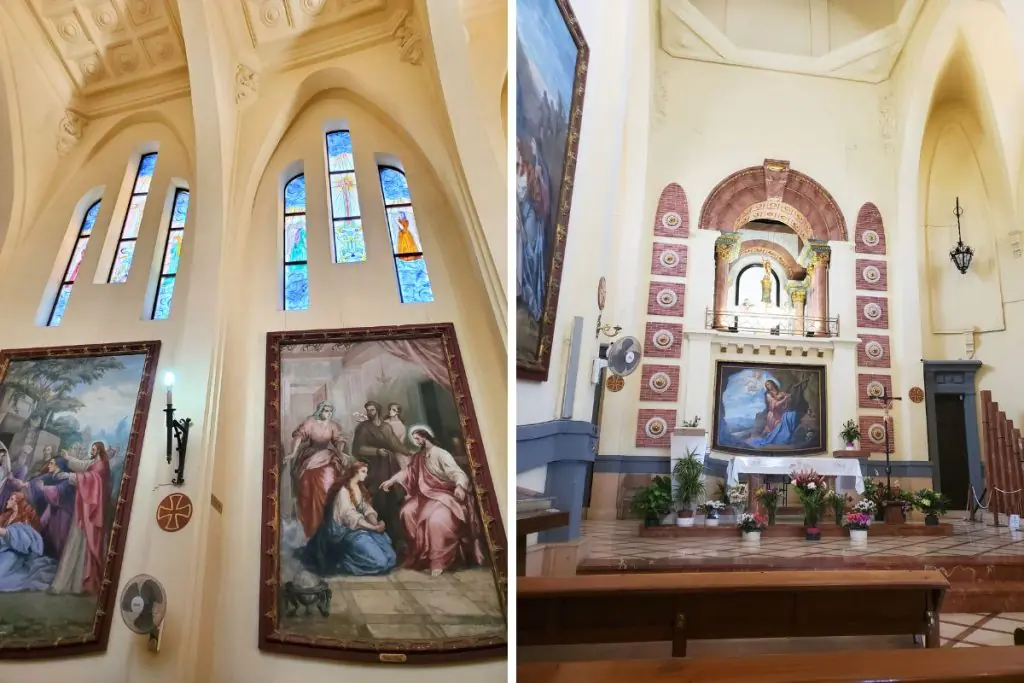 Inside Santuario de Santa María Magdalena cathedral