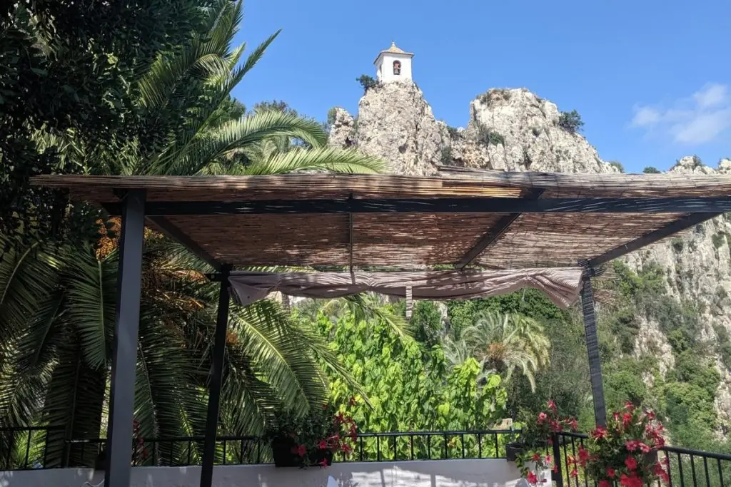 guadalest restaurant view