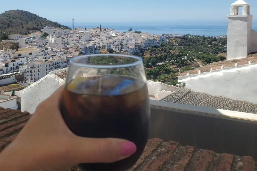 frigiliana drink with a view