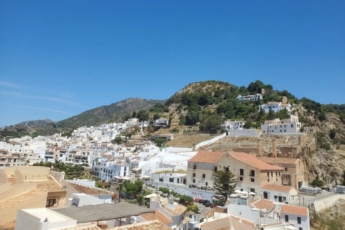 view over frigiliana village