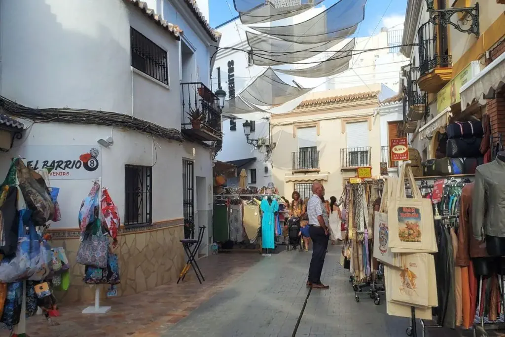 nerja old town shops