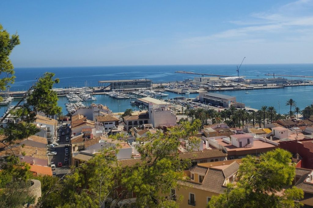 Denia view from castle