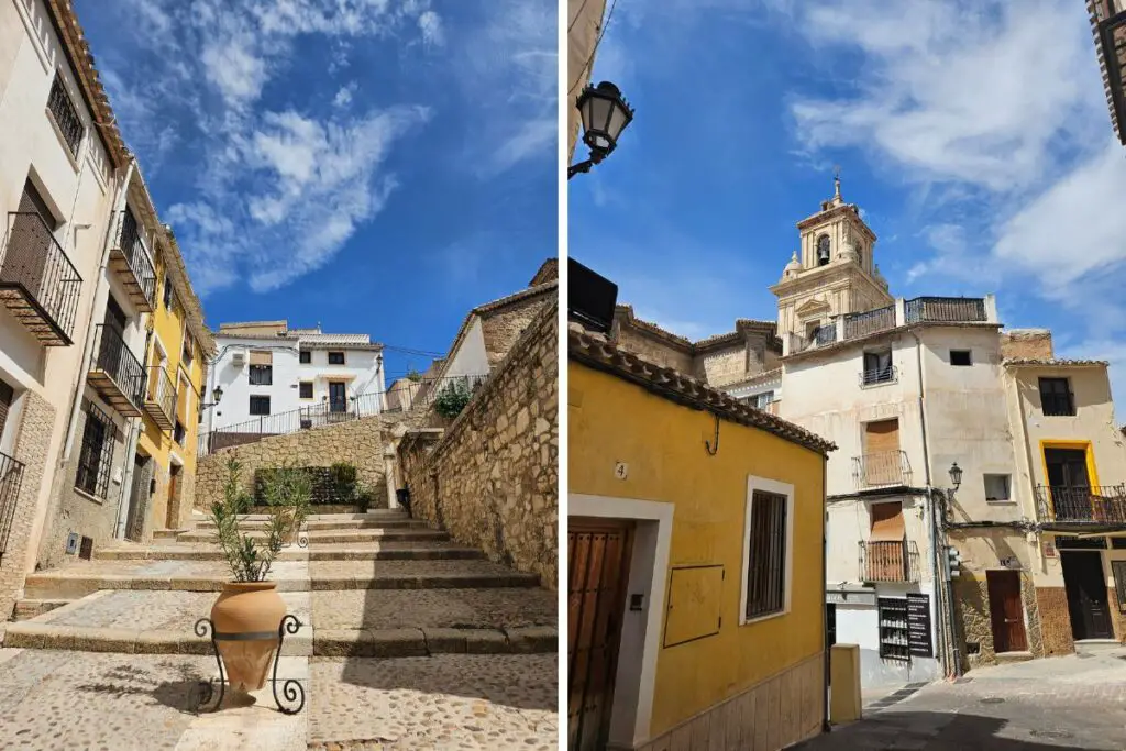 The old town streets of Caravaca de la Cruz The old town streets of Caravaca de la Cruz